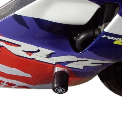 Padací chrániče (28 mm) - Honda RVF400 (NC35), černé